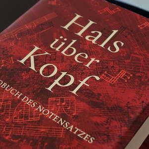 Notenausstellung beim Notensatzseminar mit Referent Andreas Etlinger