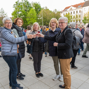 Bei der Agape am Domplatz