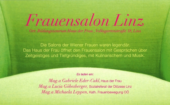 Einladung Frauensalon Linz